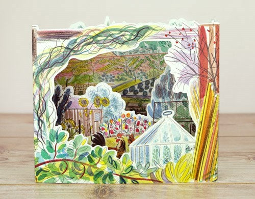 Chickens Allotment 3D Card