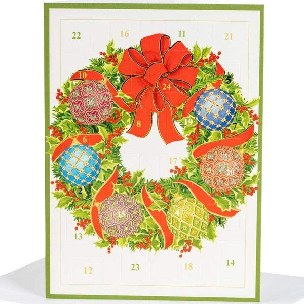 Imperial Ornament Wreath Advent Card