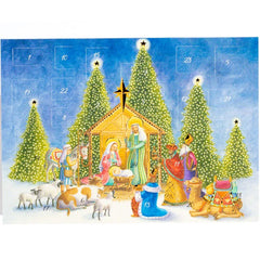 Nativity Scene Advent Card