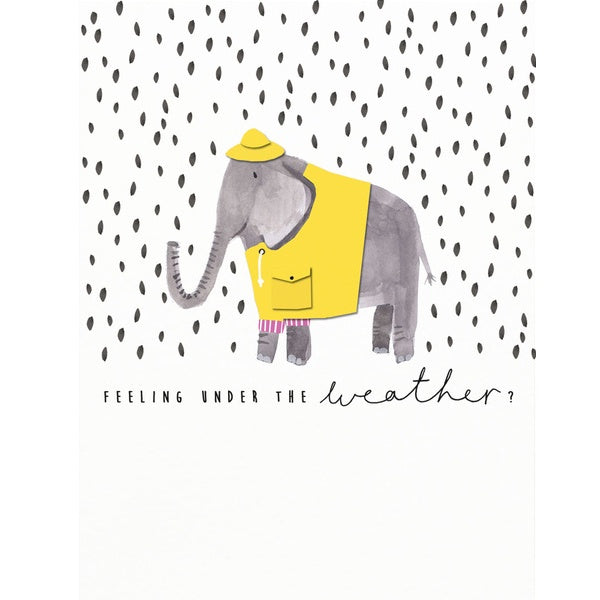 Under the Weather Elephant Card