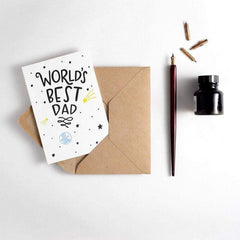 World’s Best Dad Letterpress Card