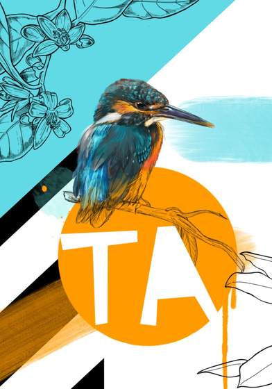 Ta Kingfisher Thank You Card