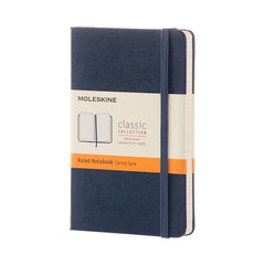 Moleskine Pocket Ruled Hardcover Notebook Sapphire Blue