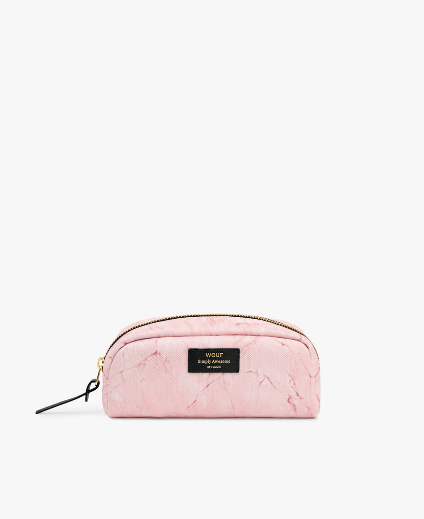 Pink Marble Small Beauty Bag