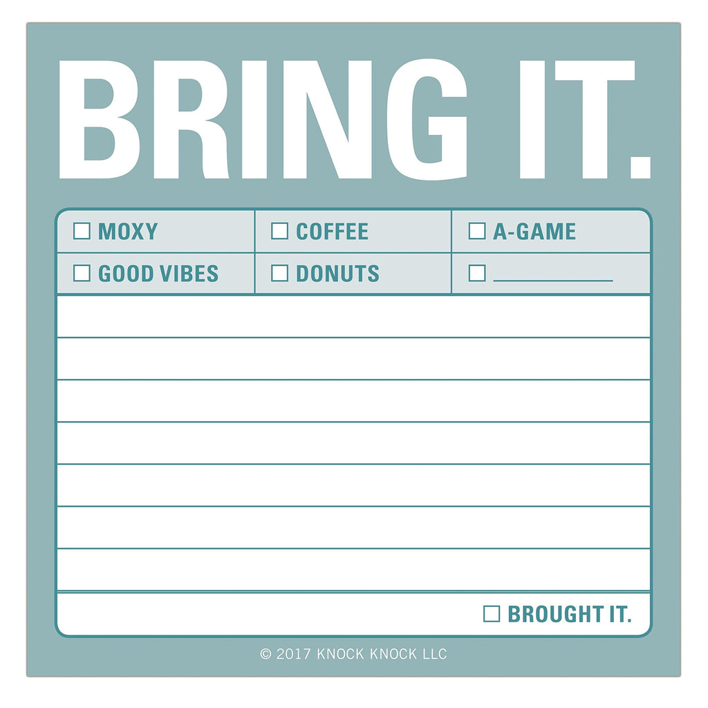 Bring it Sticky Notes
