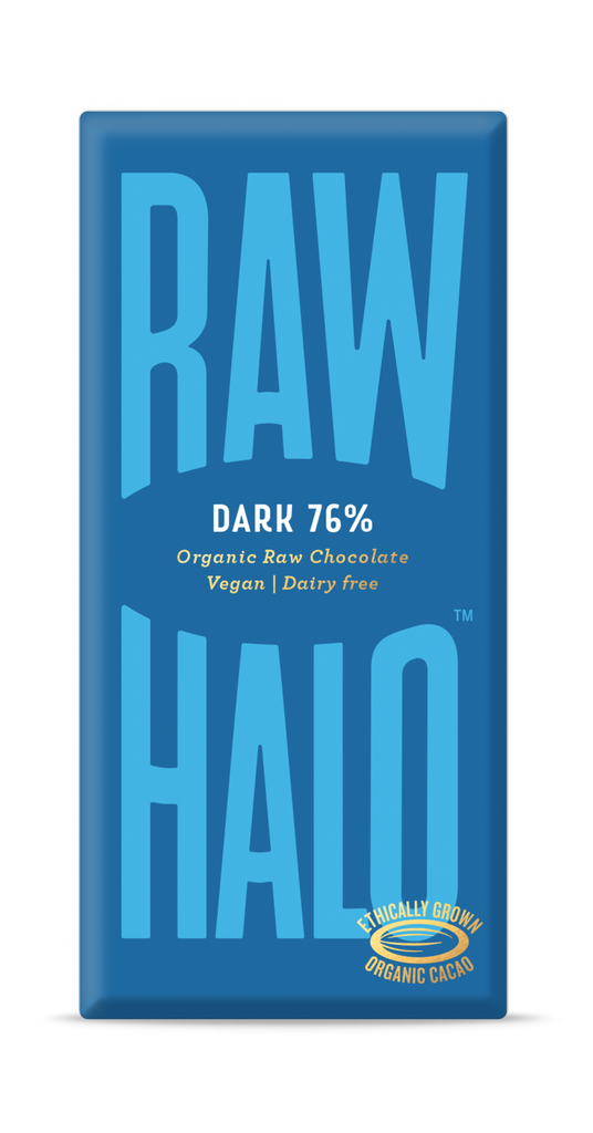 Raw Halo Pure Dark Organic Chocolate Bar 70g
