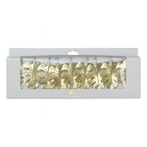Metal Gold Tropical Foliage Lights