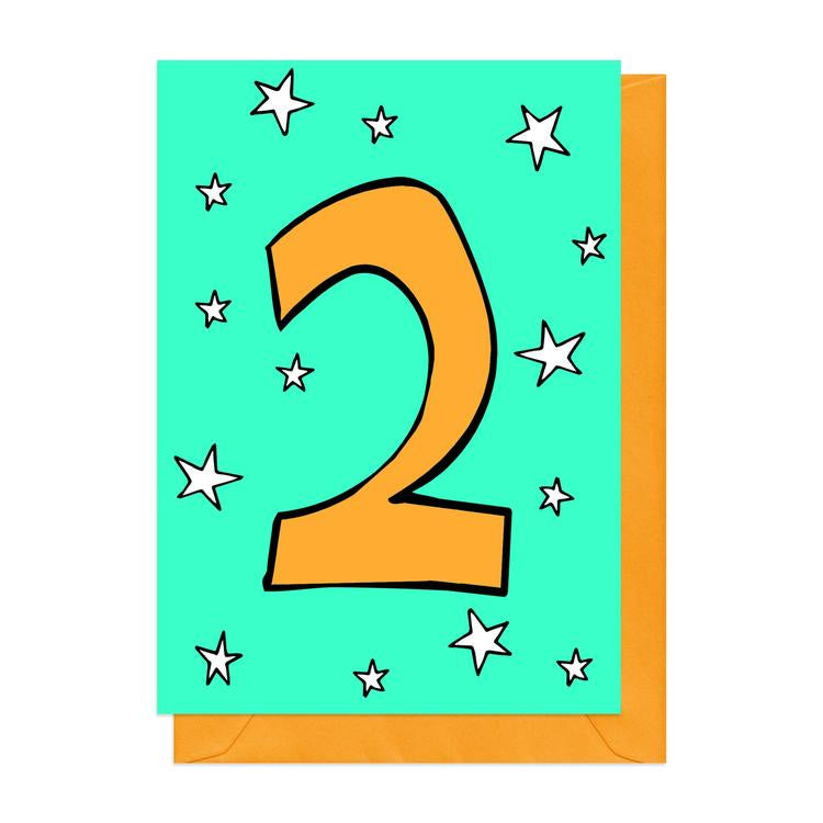 Age 2 Stars Card