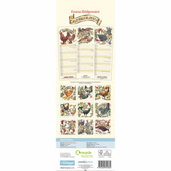 2022 Emma Bridgewater Farmyard Birds Slim Wall Calendar