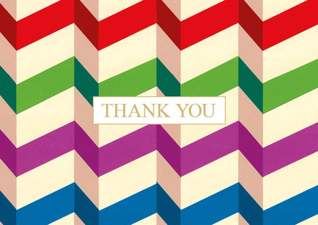 Pleats Pack of 8 Thank You Cards
