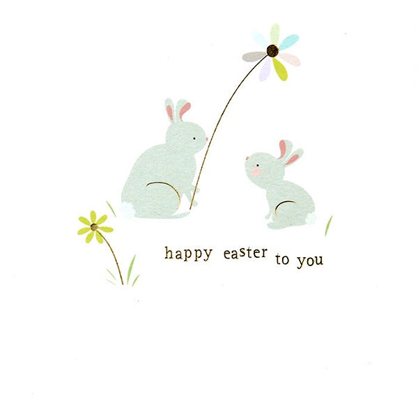 Happy Easter To You Rabbits Card