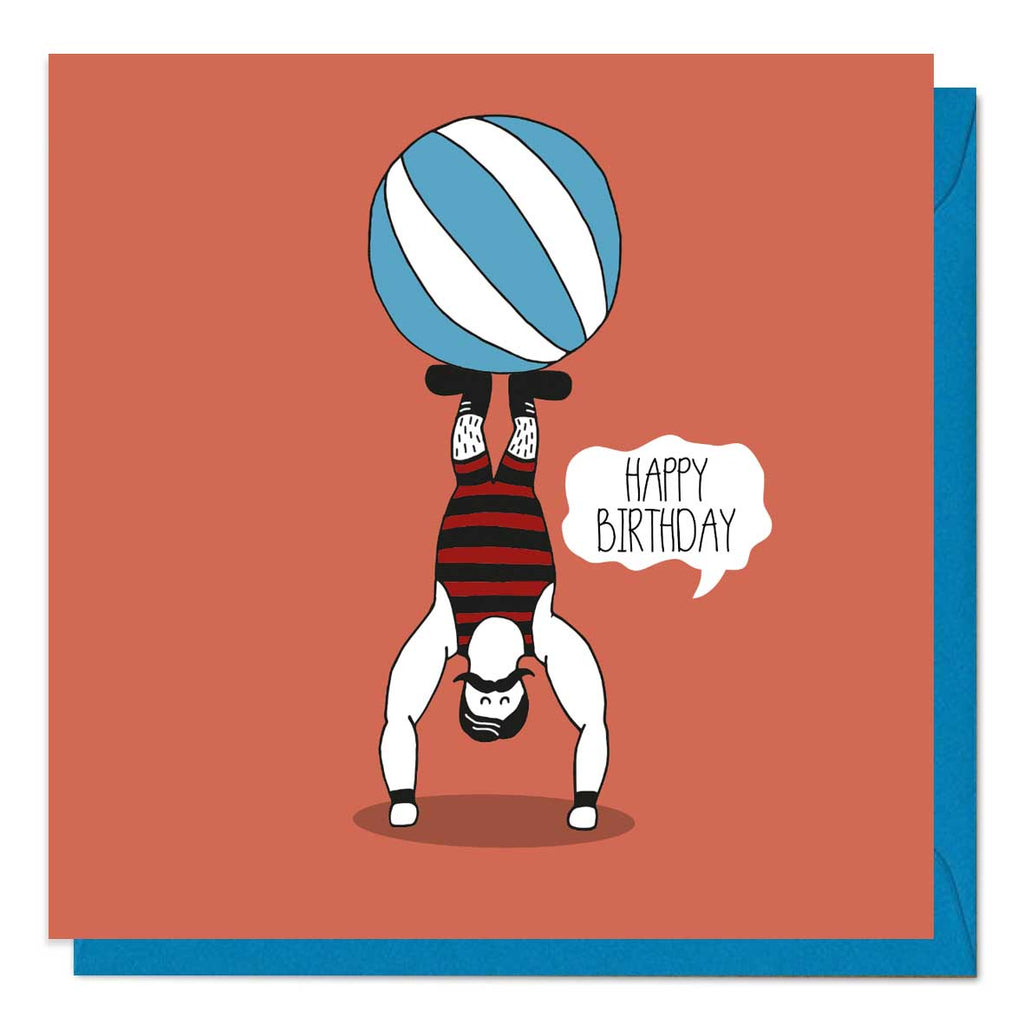 Circus Man Birthday Card