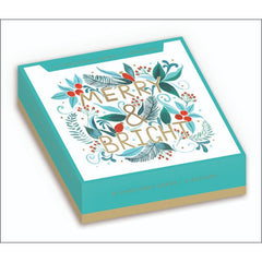 Merry and Bright Christmas Card Box
