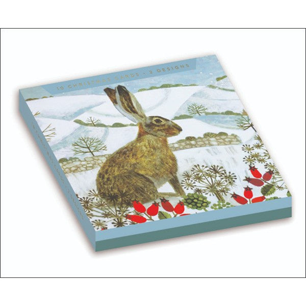 Winter Hare Box Card Pack
