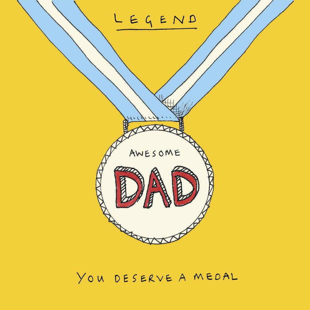 Dad Medal Father's Day Card