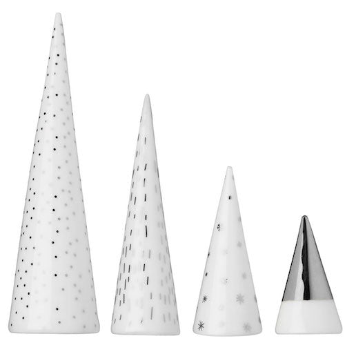 Porcelain Winter Forest Silver