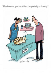 Your Cat is Completely Unfunny Card