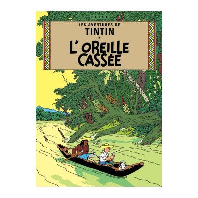 L’Oreille Cassée Tintin Postcard