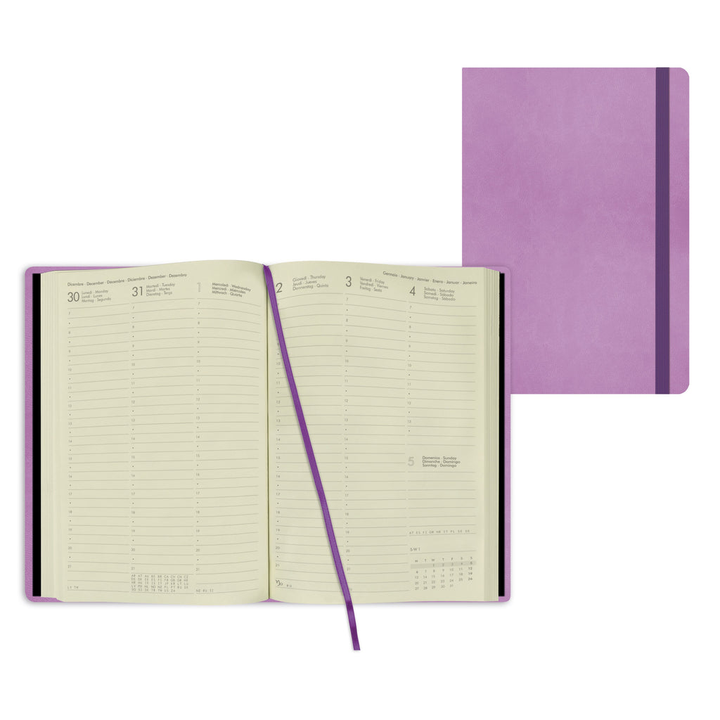 2022 Medium  Weekly Diary 12 Month - Lilac
