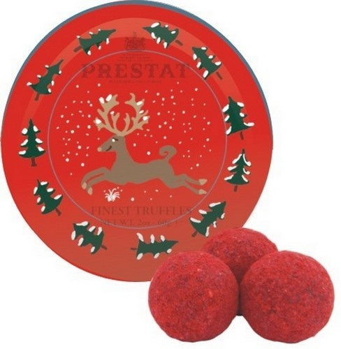 Prestat Red Velvet Truffle Reindeer Bauble