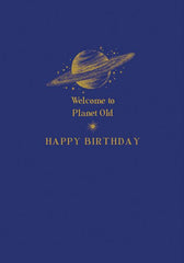 Welcome to Planet Old Birthday Card