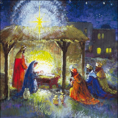 Adoration of the Magi Nativity Charity Pack of 5 Christmas Cards
