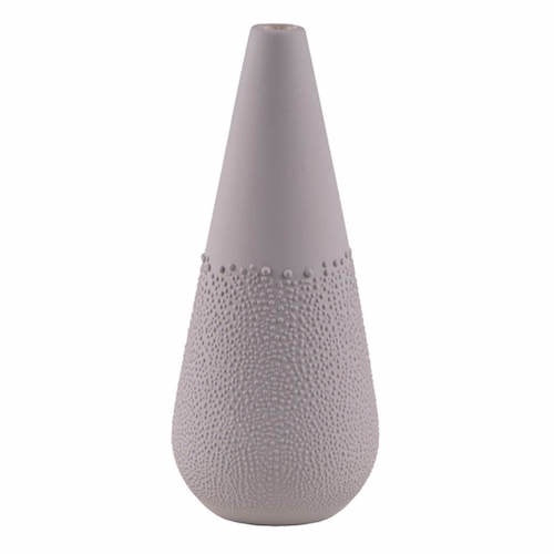 Warm Grey Pearl Vase
