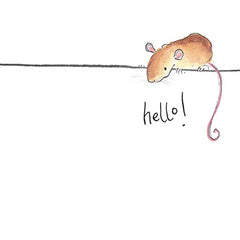 Violet Hello Card by Catherine Rayner