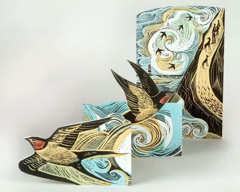 Cornish Swallows 3D Card