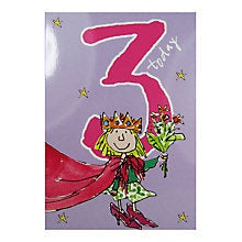 3 Today Quentin Blake Birthday Card Crown and Heels