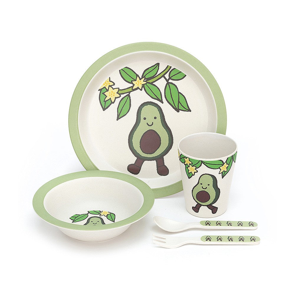 Amuseables Avocado Bamboo Dinner Set
