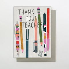 Thank You Teacher Pencils Card