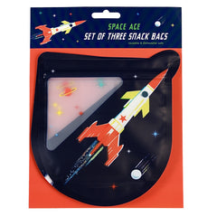 Space Age Set of 3 Snack Bags