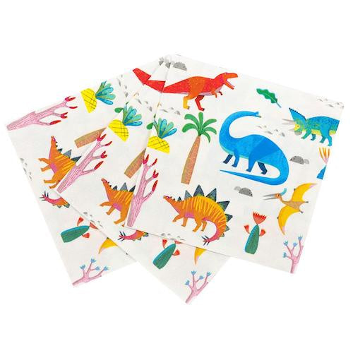 Pack of 20 Dinosaur Paper Napkins