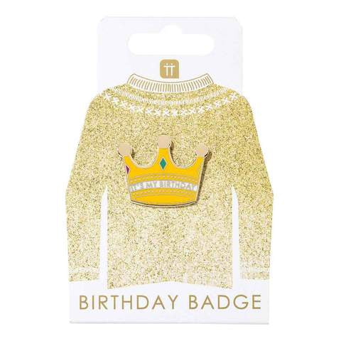 It’s My Birthday Crown Badge