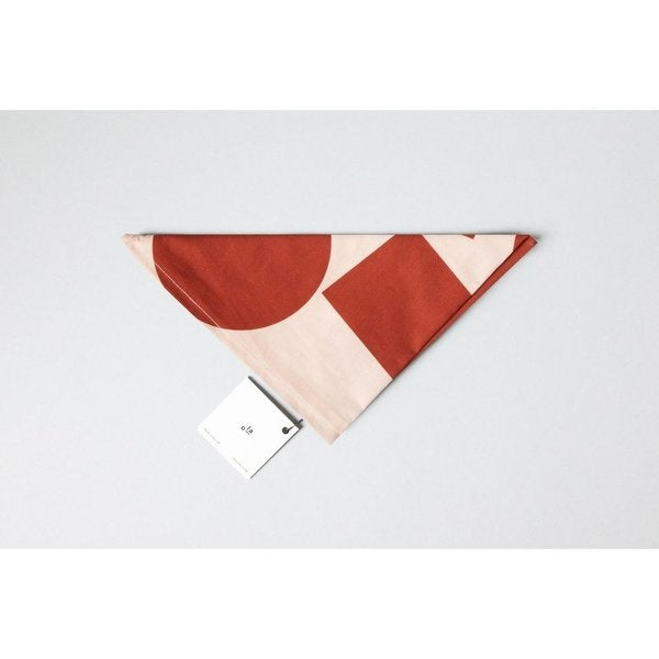 Reusable Cotton Wrap Salmon And Red Block Print