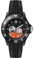 Tintin Watch - Tintin and Haddock on the Moon- Sports Strap - Small