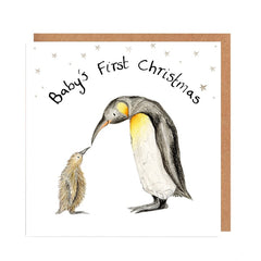 Dawn and Penelope Baby's First Christmas Card by Catherine Rayner