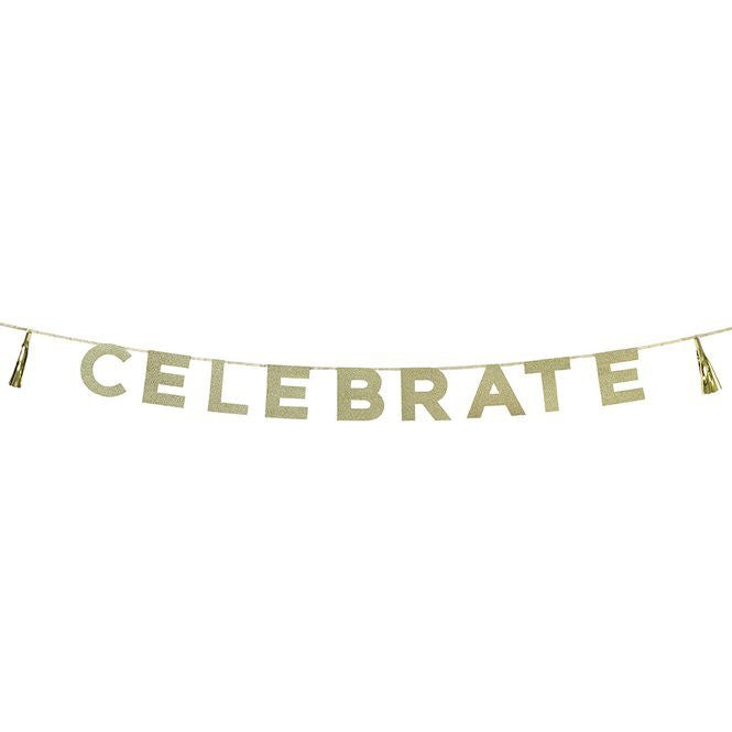 Celebrate Glitter Banner