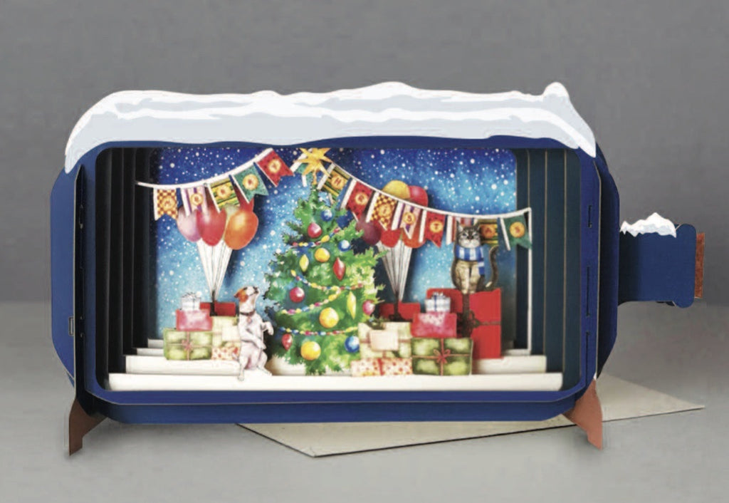 Bunting and Tree Pop-Up Card