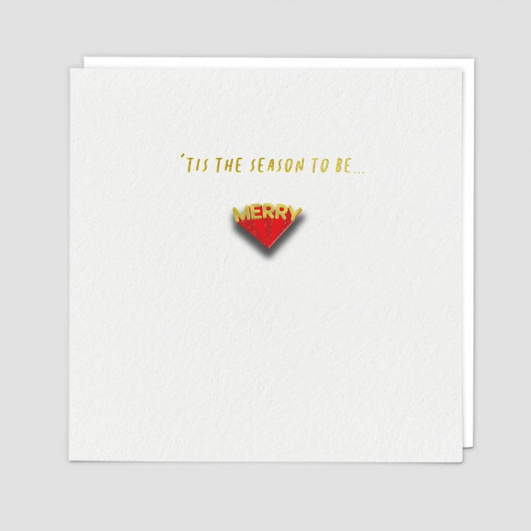 Tis the Season Enamel Pin Badge Card