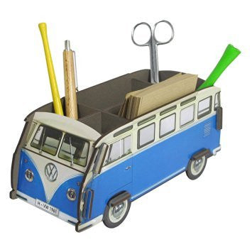 Blue Volkswagen Camper Van Pen Box