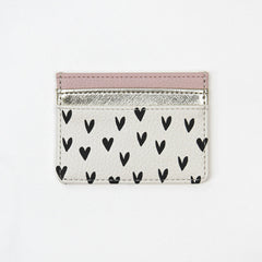 Just The Ticket Black Hearts Card Holder