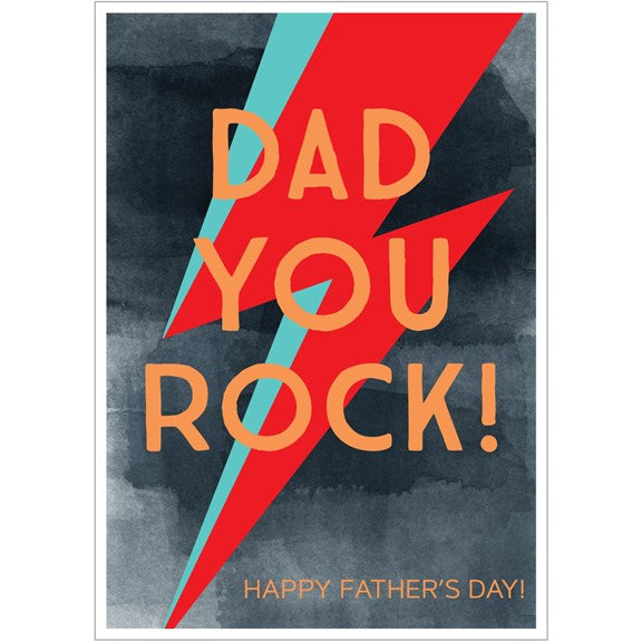 Dad You Rock Father’s Day Card