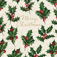 Christmas Holly Charity Pack of 6 Cards