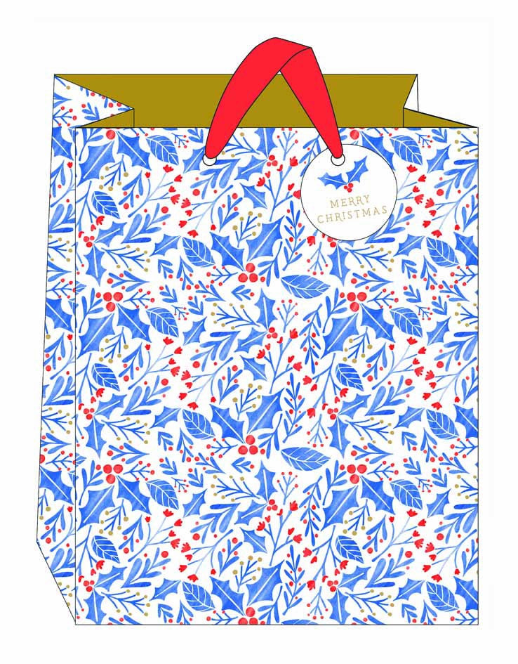 Large Lino Cut Gift Bag