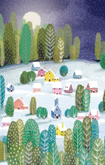 Let It Snow Village Christmas Card Pack of 8