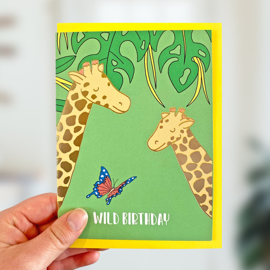 Giraffe Birthday Card