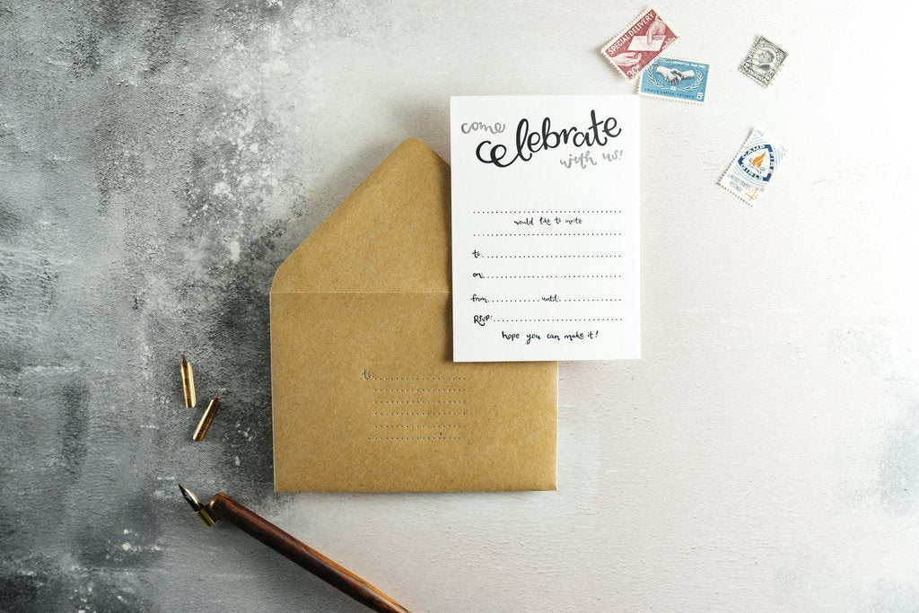 Come Celebrate with Us Invitations Set