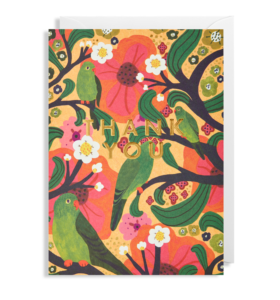 Parrots Thank You Card